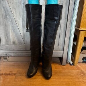 Aldo Milano Black Over the knee boots